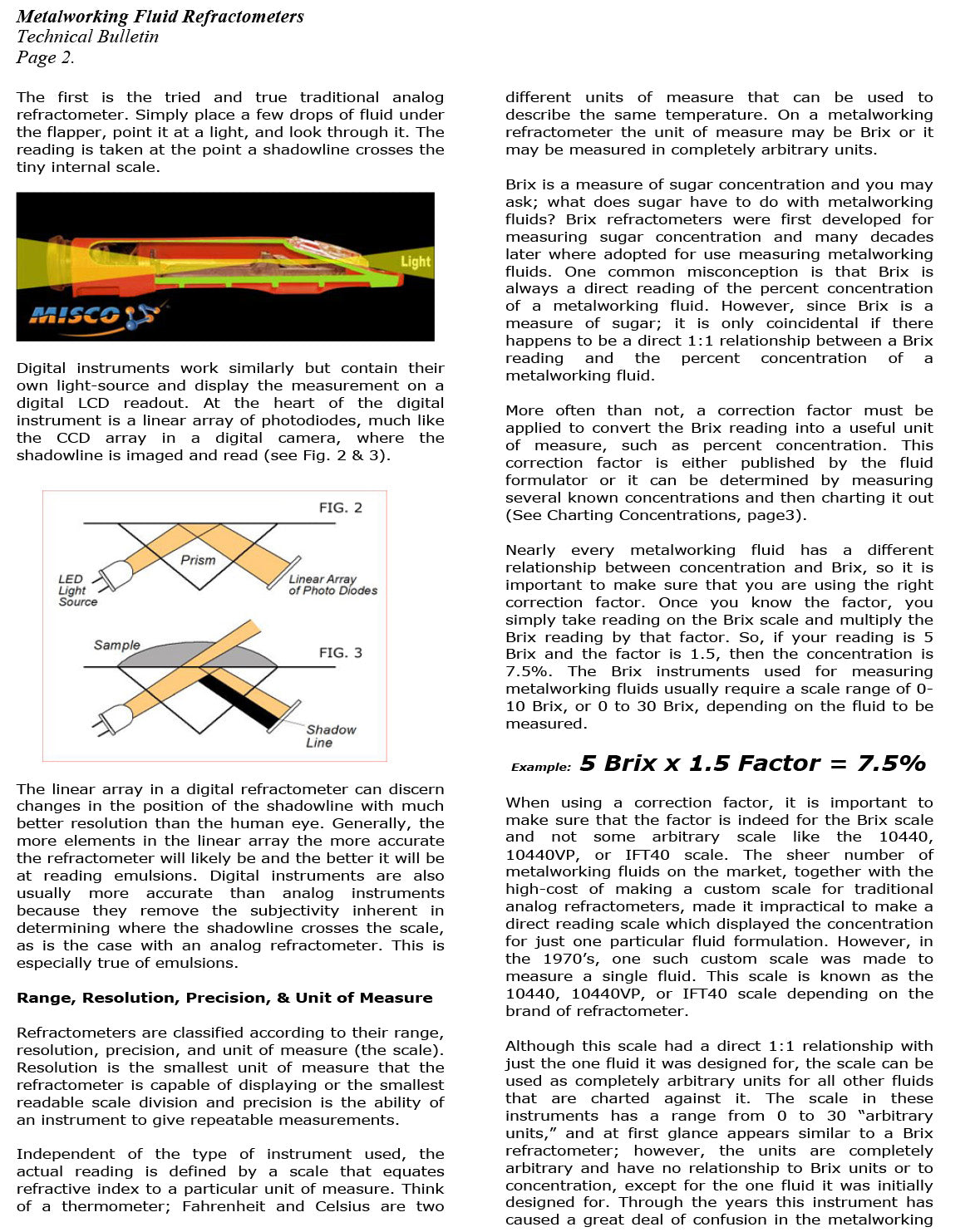 Demystifying the use of Refractometers for Metalworking Fluids