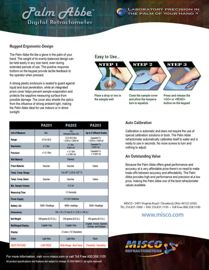 Palm Abbe Digital Refractometer