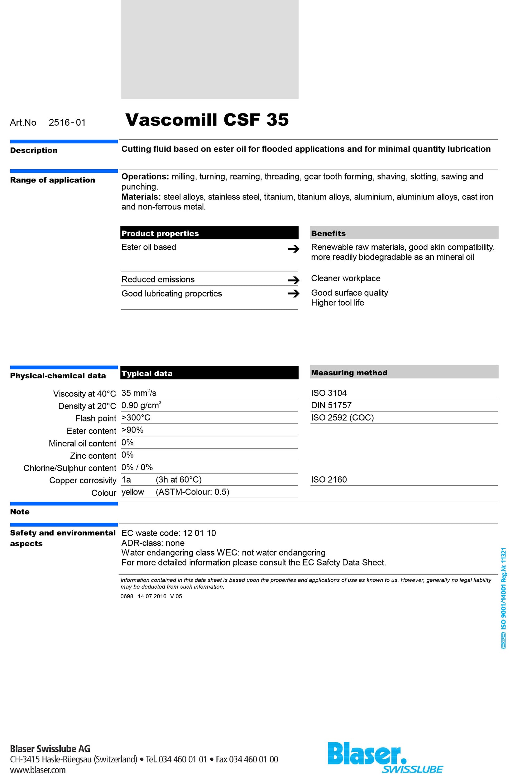 Vascomill CSF 35 – Cryocut 2024
